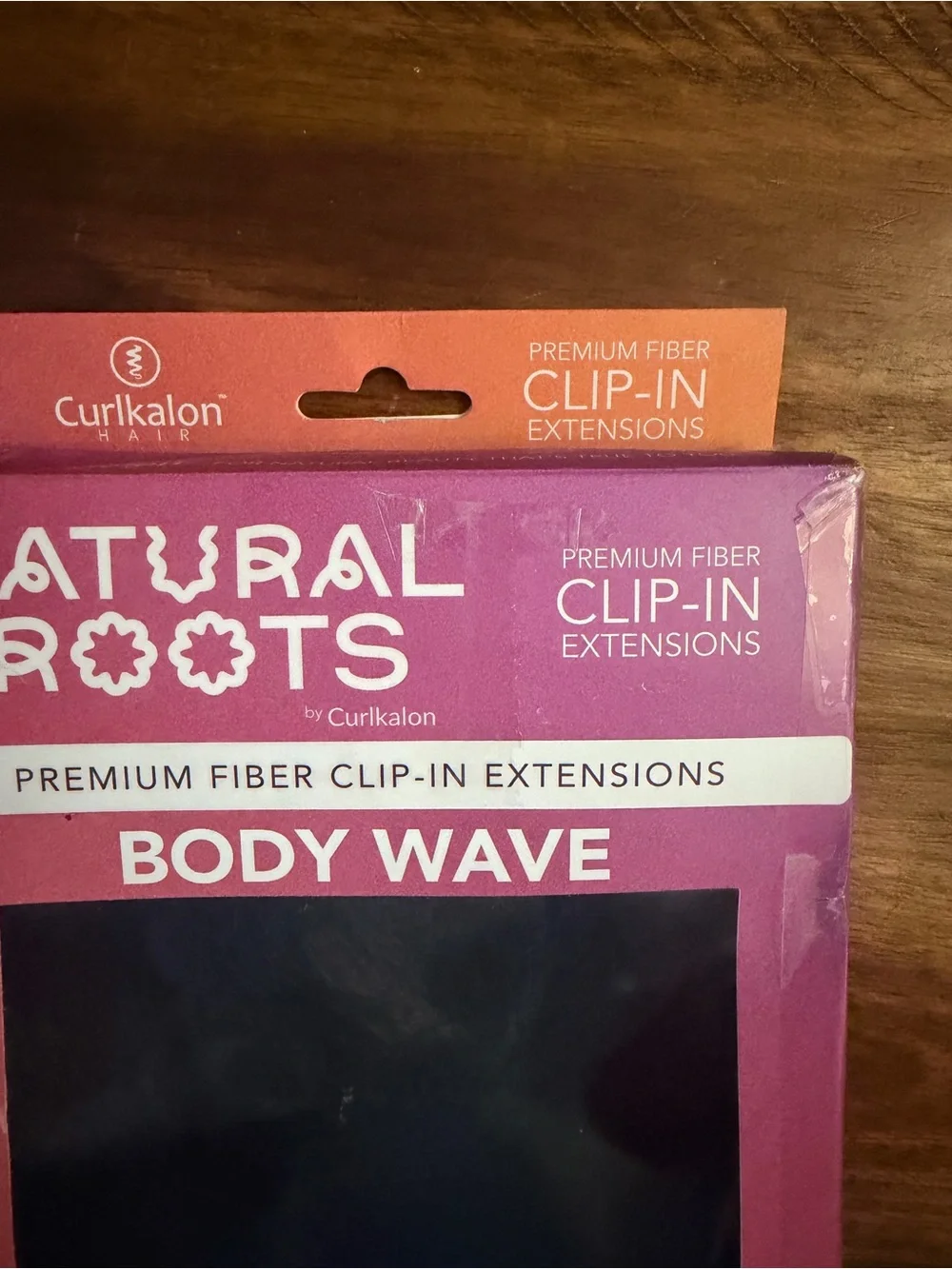 Natural Roots Clip-In Premium Fiber Extensions - 18 Inch, Natural Black (1B)